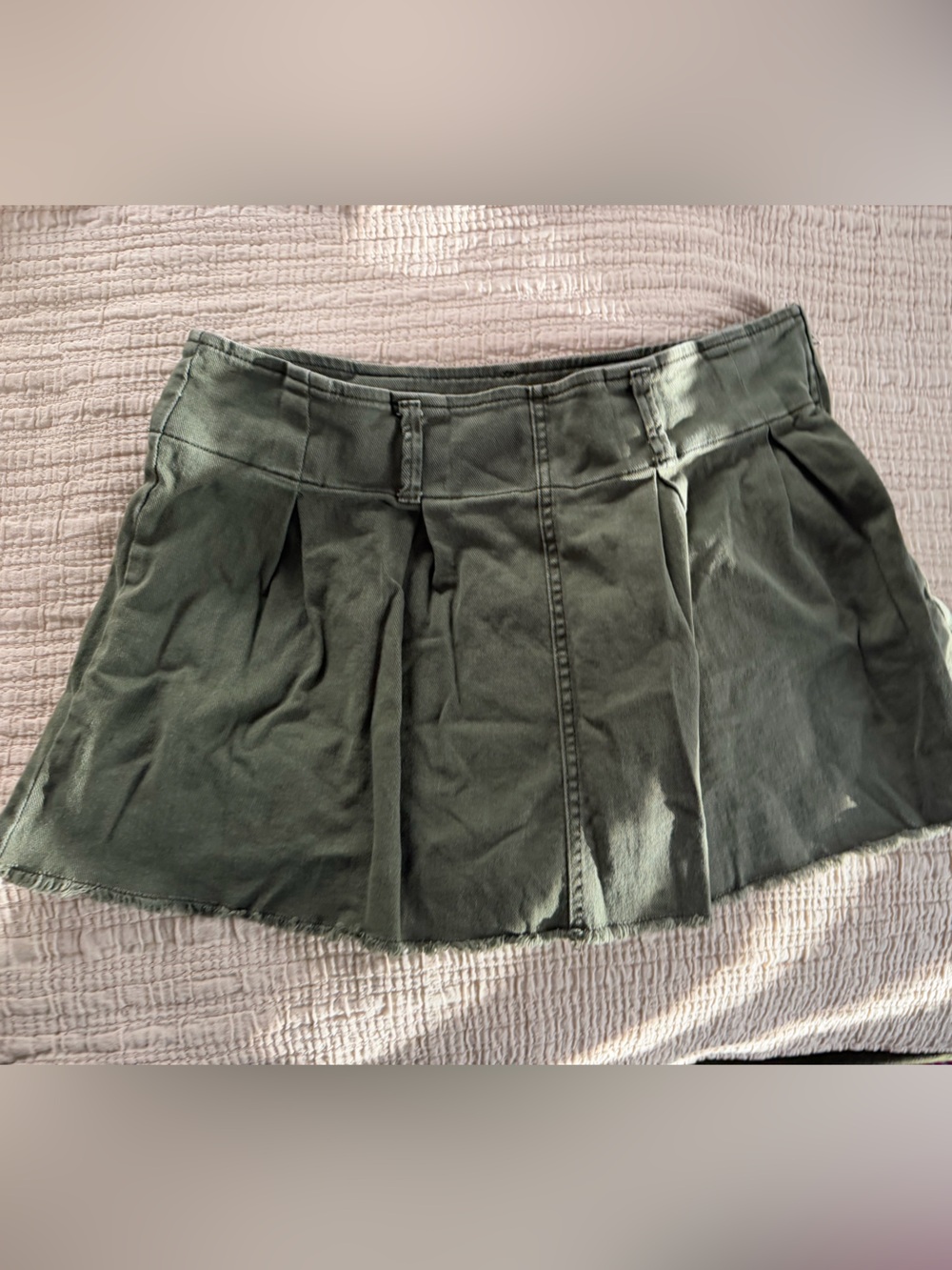 bp Olive Green Pleated Skort